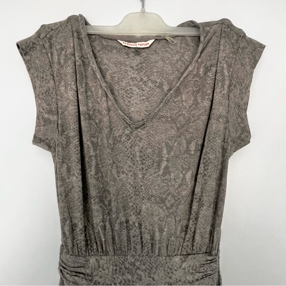 BNWOT REBECCA TAYLOR SNAKE PRINT MAXI DRESS - Picture 7 of 8